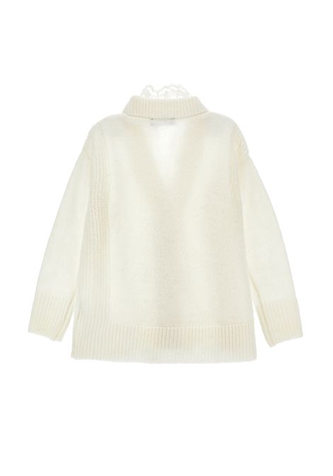 Cardigan con pizzo ERMANNO SCERVINO JUNIOR | Z9H800 87100001